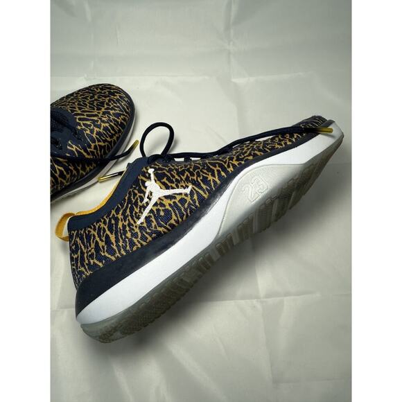 Jordan Jumpman Trainer 1 Low Michigan Wolverines Size 8.5 Style 845403-420 - Picture 5 of 8